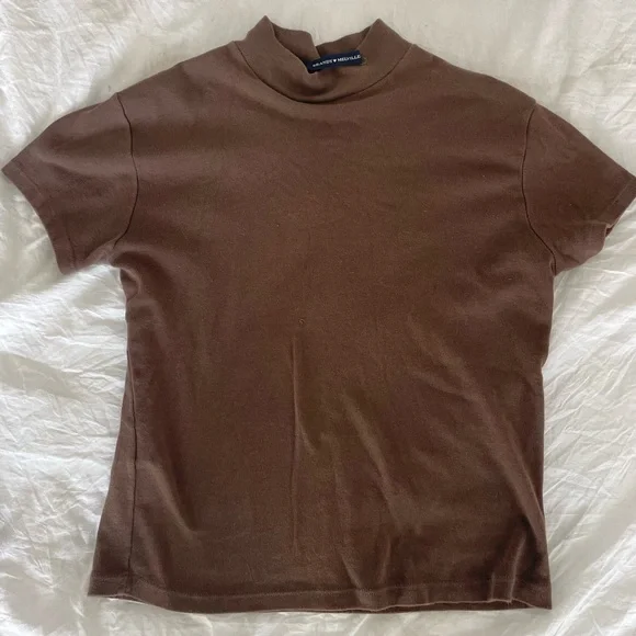 Brandy Melville Tops Brown Cropped Brandy Melville Short